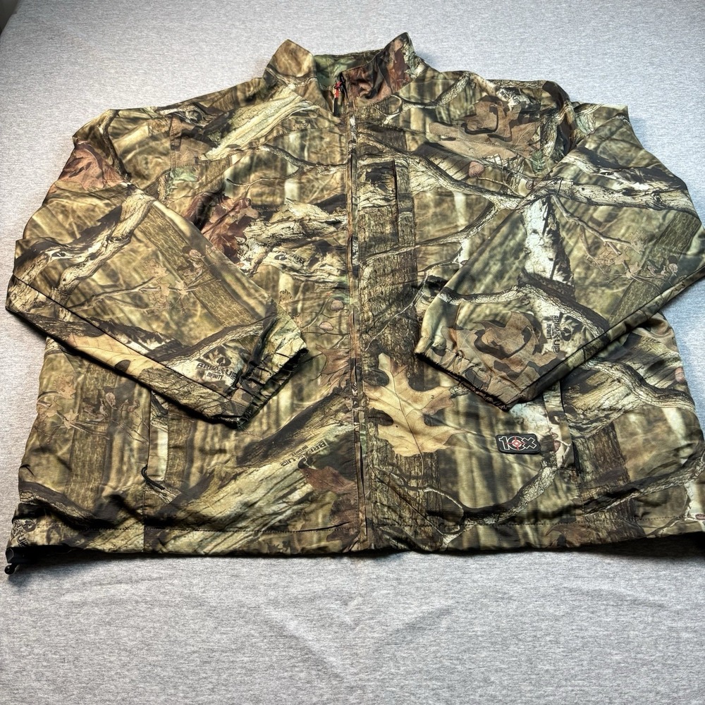 10X Breakup Infinity Men's Camouflage Hunting Jacket Coat Size‎ 2XL Windproof